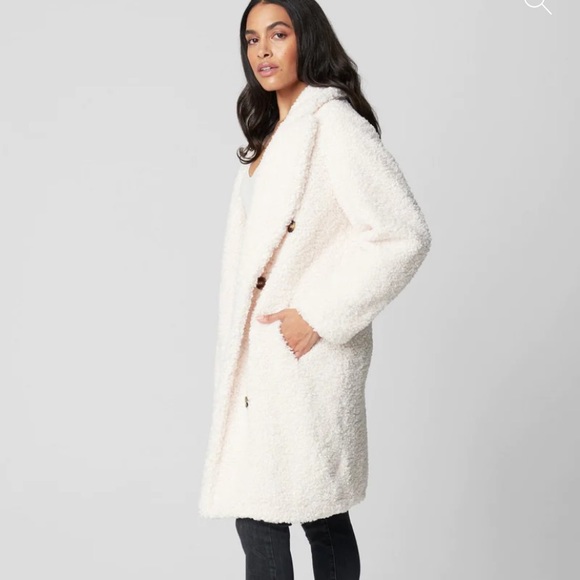 BLANK NYC SEA SALT FAUX SHERPA COAT - Picture 5 of 6